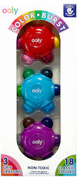 Multicolor Crayon Set 3-pack 18 Grip Crayons