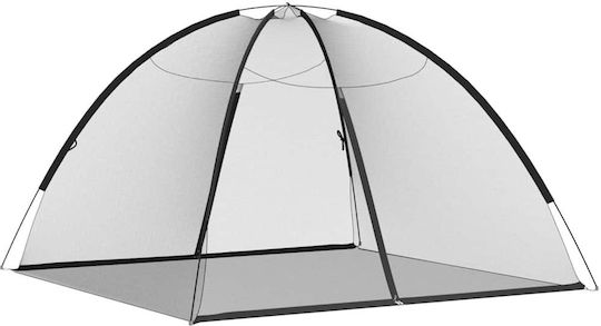 Mongolia Mosquito Net Doors 200 Mesh Black 200x200x135 cm