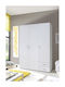 Triple Door Wardrobe A_base White 177x52x120cm
