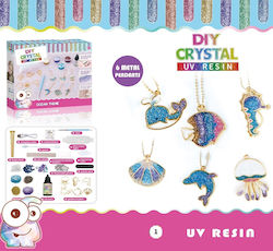 Set DIY 6 Pandantive Metalice Rășină UV Culori Sclipici Lanț Auriu Temă Ocean Copii 8 Ani+ Multicolor Set DIY 6 Pandantive Metalice Rășină UV Culori Sclipici Lanț Auriu Temă Ocean Copii 8 Ani+ Multicolor