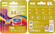 XO microSDHC 64GB Клас 10 UHS-I 20MB/s с адаптер