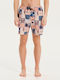 Men's Swimwear Orange Shorts With Patterns