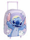 Cerda Stitch School Bag Trolley Elementary, Elementary Lilac