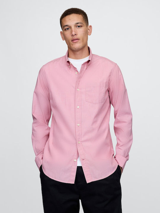 GAP Μακρυμάνικo Πουκάμισο σε Κανονική Γραμμή Pink