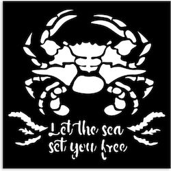 Șablon Gros 12x12cm Stamperia Crab din Marea Tă...