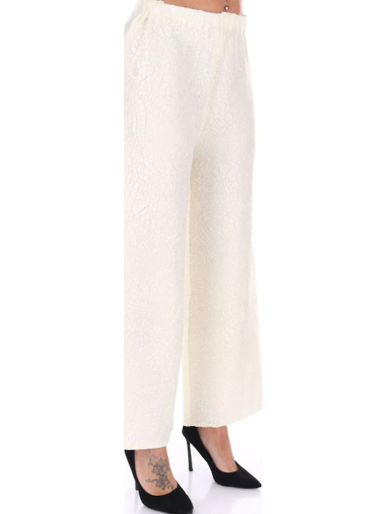 Dama Tesatura Pantaloni Vanilla