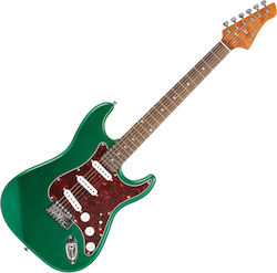 Tanglewood RIH2.5372 Електрическа Китара Stratocaster Смарагдово Зелен Лъскав Tanglewood RIH2.5372 Електрическа Китара Stratocaster Смарагдово Зелен Лъскав