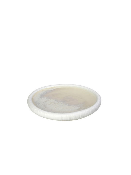 Espiel Zen Sun Plate Shallow made of Porcelain Beige with Diameter 22.5cm