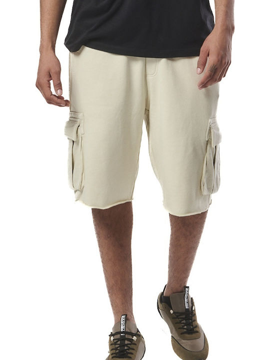 Body Action Sportliche Herrenshorts Ecru