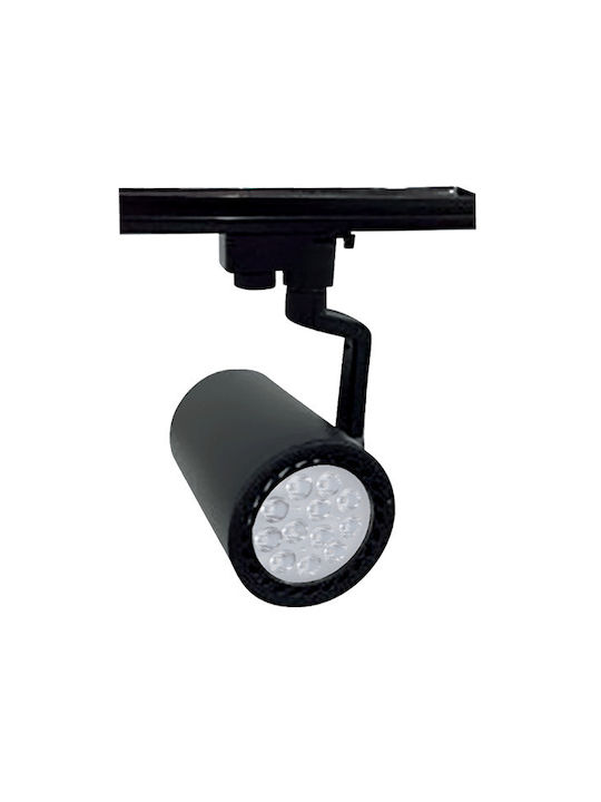 Elmark Μονό LED Θερμό Λευκό Σποτ σε Μαύρο Χρώμα