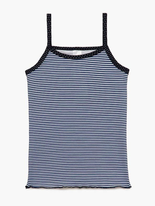 Minerva Dots Stripes Παιδικό Φανελάκι Αμάνικο Marine