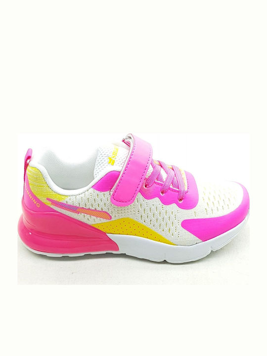 Παιδικά Sneakers με Σκρατς Φούξια