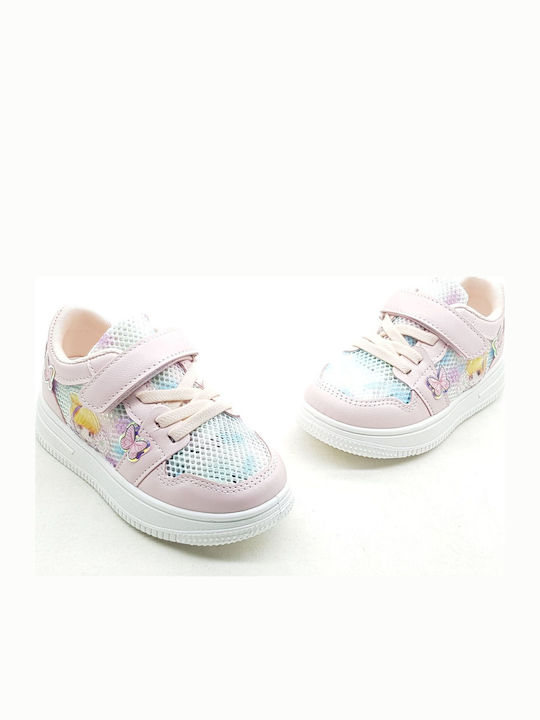 Kids Sneakers with Scratch Pink