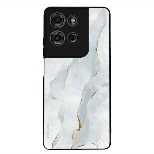 Sonique Marble Series Case for Motorola Moto G75 5G White 01