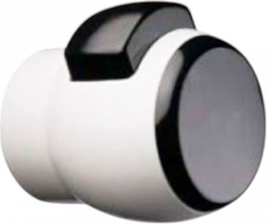 Meroni Serrature Knob Lock Button & Key for Hotel Use White