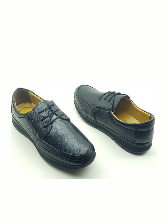 S&M Collection Men's Leather Casual Shoes Black