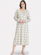 Pijadore Summer Women's Nightdress Beige