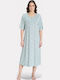 Pijadore Summer Women's Nightdress Pastel Green