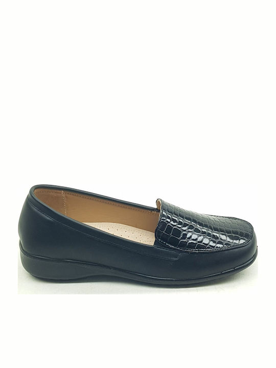 Mimsoga Γυναικεία Loafers σε Μαύρο Χρώμα