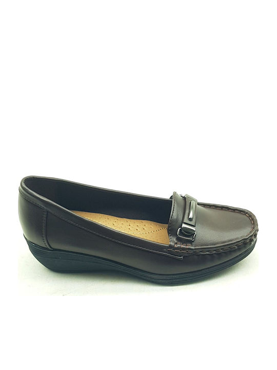 Women's Loafers in Brown Color