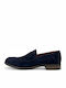 Δερμάτινα Ανδρικά Loafers σε Μπλε Χρώμα