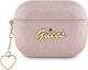 Guess Charm Θήκη Σιλικόνης σε Ροζ χρώμα για App...