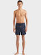 Men's Swimwear Shorts Dark Blue with Patterns