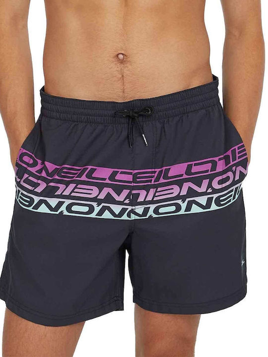 O'Neill Cali Men's Swimwear Shorts Black Striped