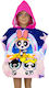 Kid's Hooded Poncho Powerpuff Girls One Size Er1743 Pink