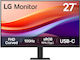 LG 27U421A-B VA HDR Curved Monitor 27" FHD 1920x1080 με Χρόνο Απόκρισης 5ms GTG