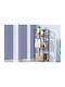 Bookcase Artemis-6080 Oak 3 Shelves 58.6x23.5x80cm Black Metal Frame