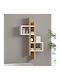Shelf Wall Garel Oak-white 53.8x19.6x108cm