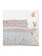 Das Home Sheet Sets Semi-Double with Elastic 120x200+35cm. Casual 5428 Mint, Rose 3pcs