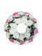 Rosenkranz aus Pink Champagne Ø46cm 16/Stück 13-24342-3
