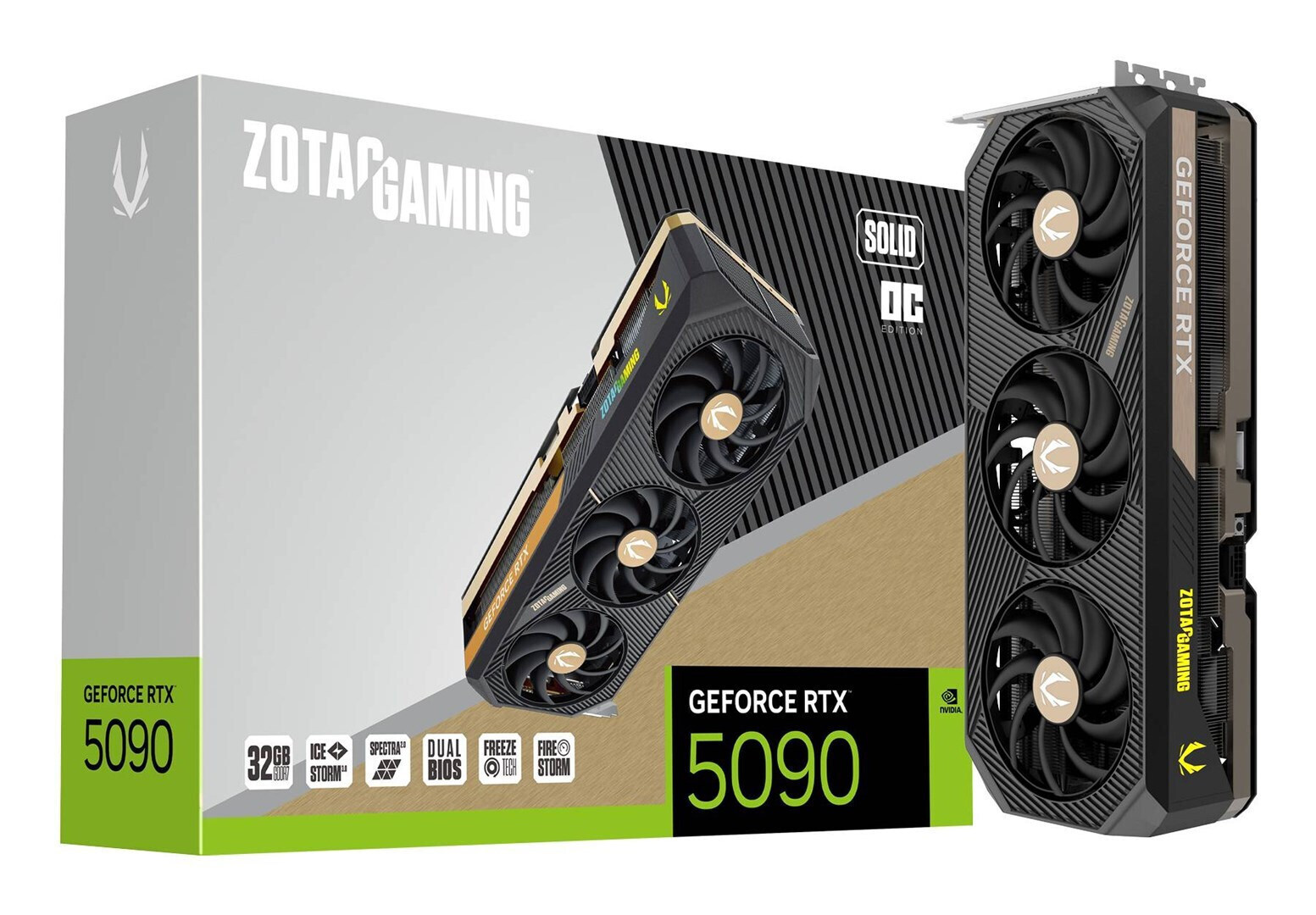 Zotac GeForce RTX 5090 32GB GDDR7 Solid OC Κάρτα Γραφικών