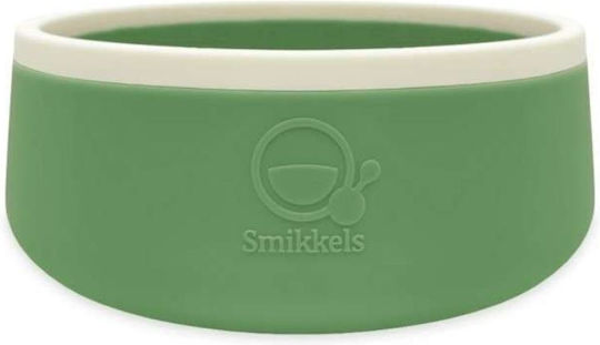Smikkels Παιδικό Μπωλ Φαγητού από Σιλικόνη Πράσινο