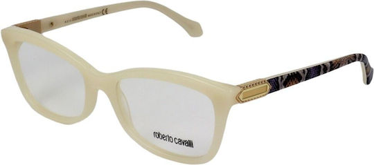 Roberto Cavalli Weiblich Kunststoff Brillenrahmen Weiß RC0865024