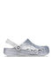 Crocs Baya Glitter Women's Anatomic Silver Clogs
