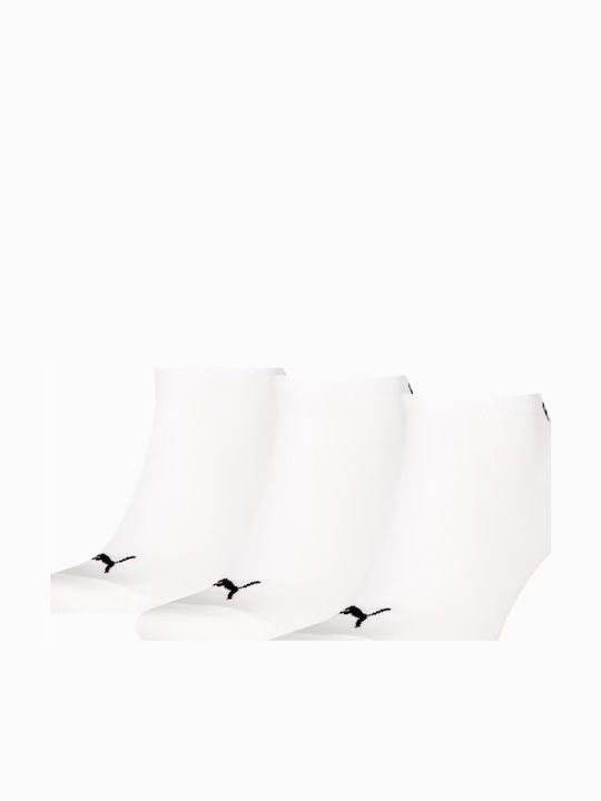 PUMA Αθλητικές Κάλτσες Λευκές 3 Ζεύγη