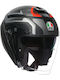 AGV Irides Zurigo Matt Black/Grey Κράνος Μηχανής Jet ECE 22.06 1500gr με Sunvisor