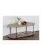 Oval Central Coffee Table Rodos Wooden Sonoma M115xP50xH45.1cm