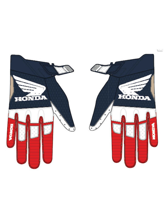 Honda Herren Motocross-Handschuhe Mehrfarbig