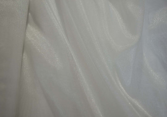 Saray Home Κουρτίνα με Τρέσα Λευκή 140x280εκ.