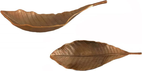 Διακοσμητική Πιατέλα Μεταλλική Χρυσή 58x18x14cm Galifas 7970035 Galifas