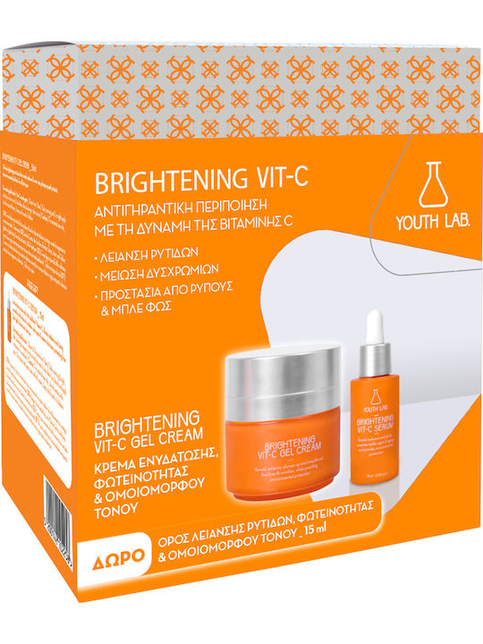 Youth Lab. Brightening Vit-C Hautpflegeset für Anti-Aging, Feuchtigkeitsspendend & Aufhellung 2Stück