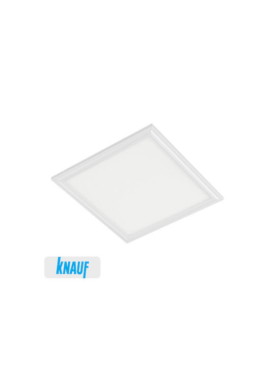 Elmark Τετράγωνο Χωνευτό LED Panel 40W με Φυσικό Λευκό Φως 4000K 59.5x59.5εκ.