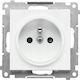 Kontakt-Simon Single Walled Power Socket Waterproof White