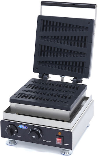 Maxima Gewerbliches Waffeleisen Einzeln für Waffeln in Form von Stick 09374251