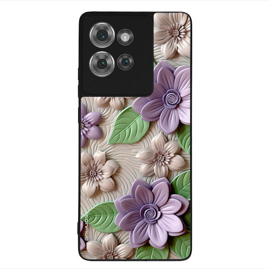 Sonique 3D Flower Series Case for Motorola Edge 50 5G Violet