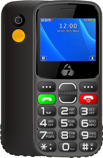 Powertech Sentry Eco II Dual SIM Κινητό με Κουμπιά (Ελληνικό Μενού) Μαύρο